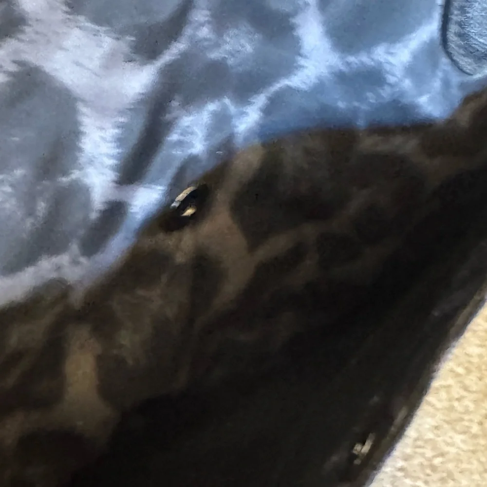 Michael KORS Kelsey black and gray leopard nylon medium shoulder purse